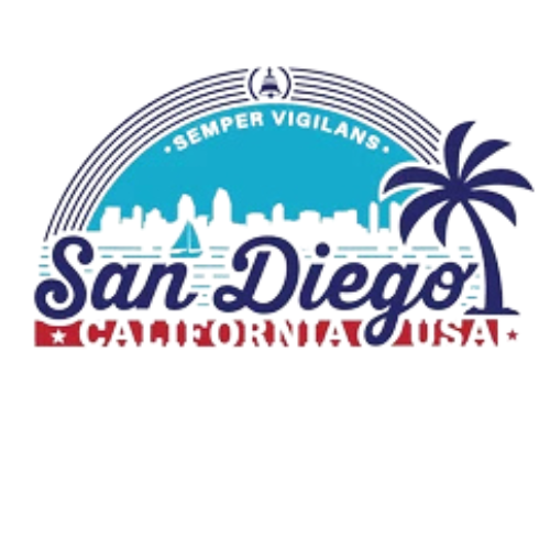 San Diego logo with palm tree design - Mercer Legal Group services