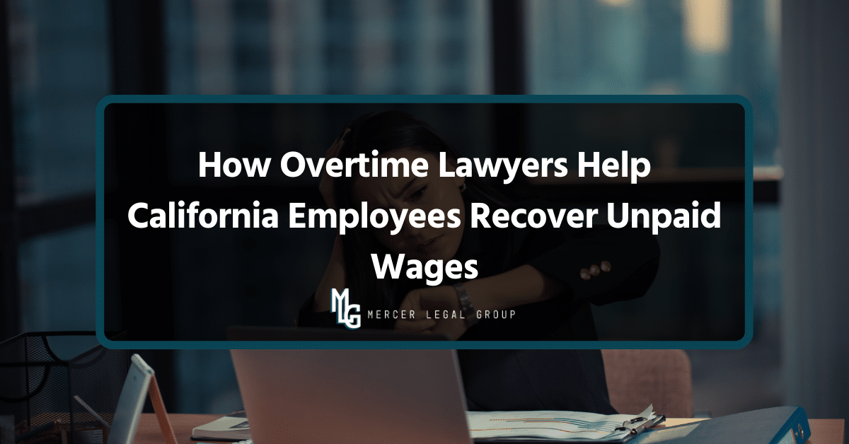 Employee working late while dealing with unpaid overtime wage issues