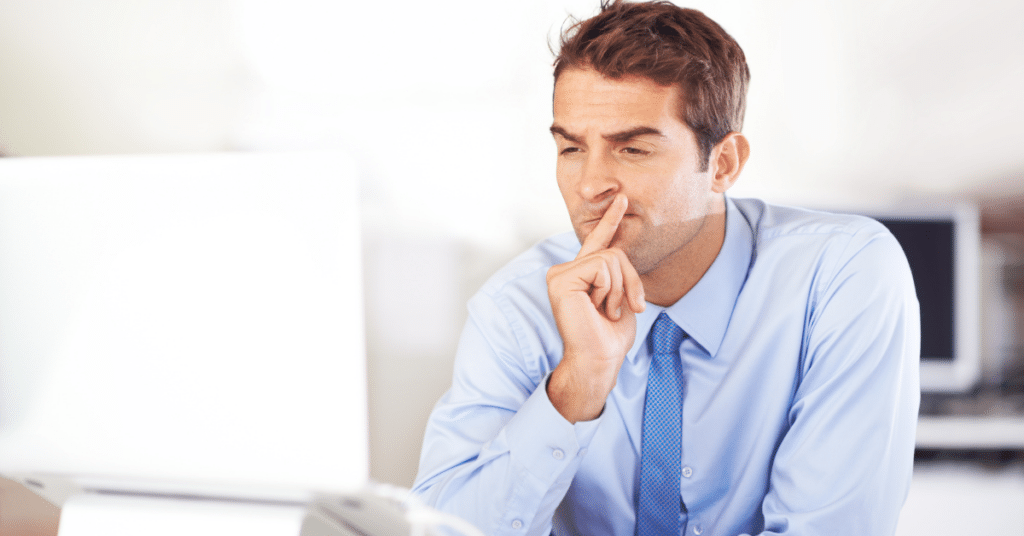 Employee reviewing information about legal rights after being fired following protected leave