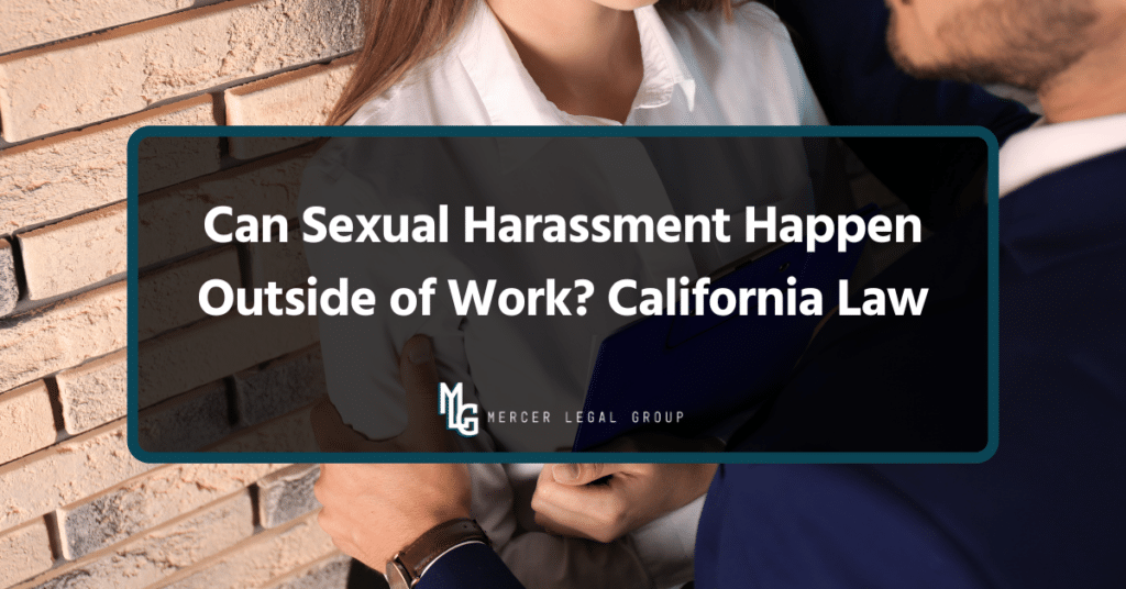 Employee experiencing inappropriate physical contact from a coworker outside the traditional workplace