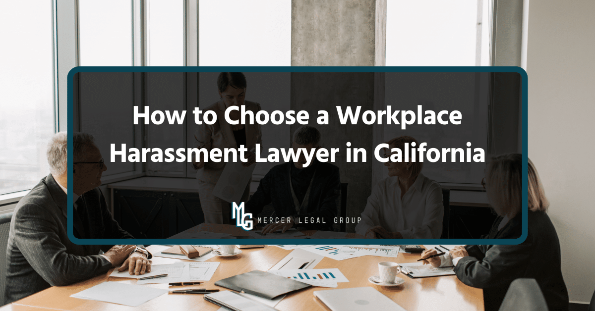 Employee consulting with a California workplace harassment lawyer about legal representation options